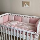 Set lenjerie patut bebe Velvet roz (4)